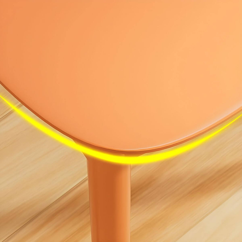 Stackable Nordic dining chair with acrylic legs and ergonomic backrest for modern dining rooms