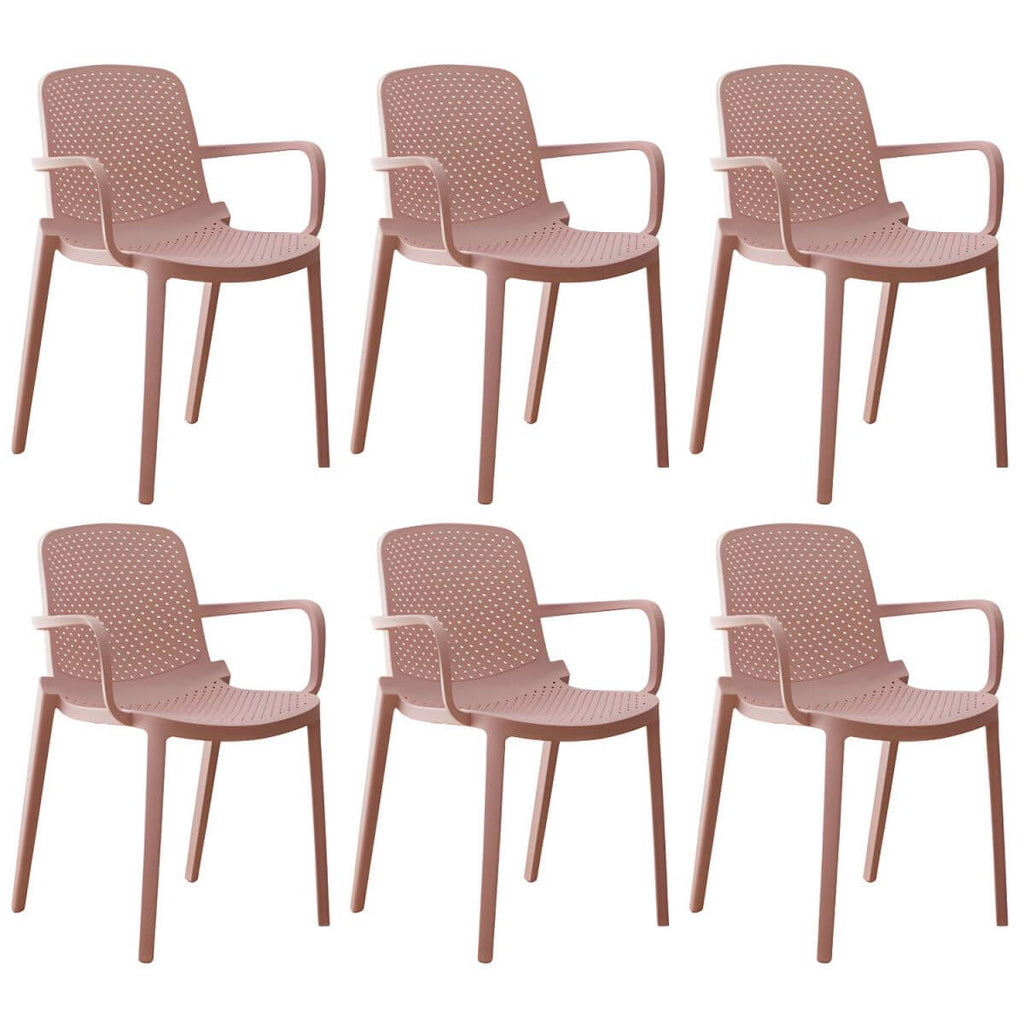 Acrylic modern plastic dining chair with solid back, 32 inches high, ideal for restaurant seating