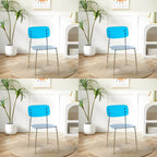 Transparent acrylic dining chair with modern design, perfect for living room and kitchen seating