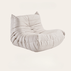 Kids' suede furry caterpillar lounge chair and single Togo sofa available in multiple colors
