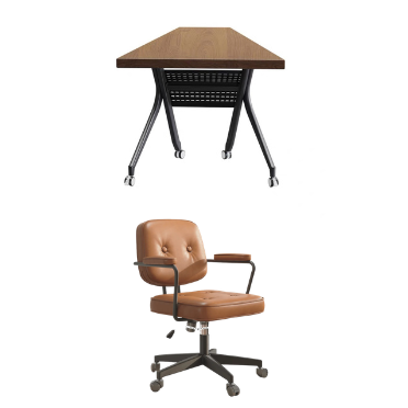 Sample Of Stylish Portable Conference Table with 360° Silent Wheels - Ideal for Dynamic Work Environments