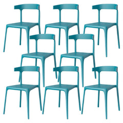 Nordic Stackable Backrest Acrylic Chair with Acrylic Legs for Dining Room Dining Chairs