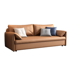 Convertible Sleeper Sofa Stylish Design Leather Sofa Bed with Metal Frame