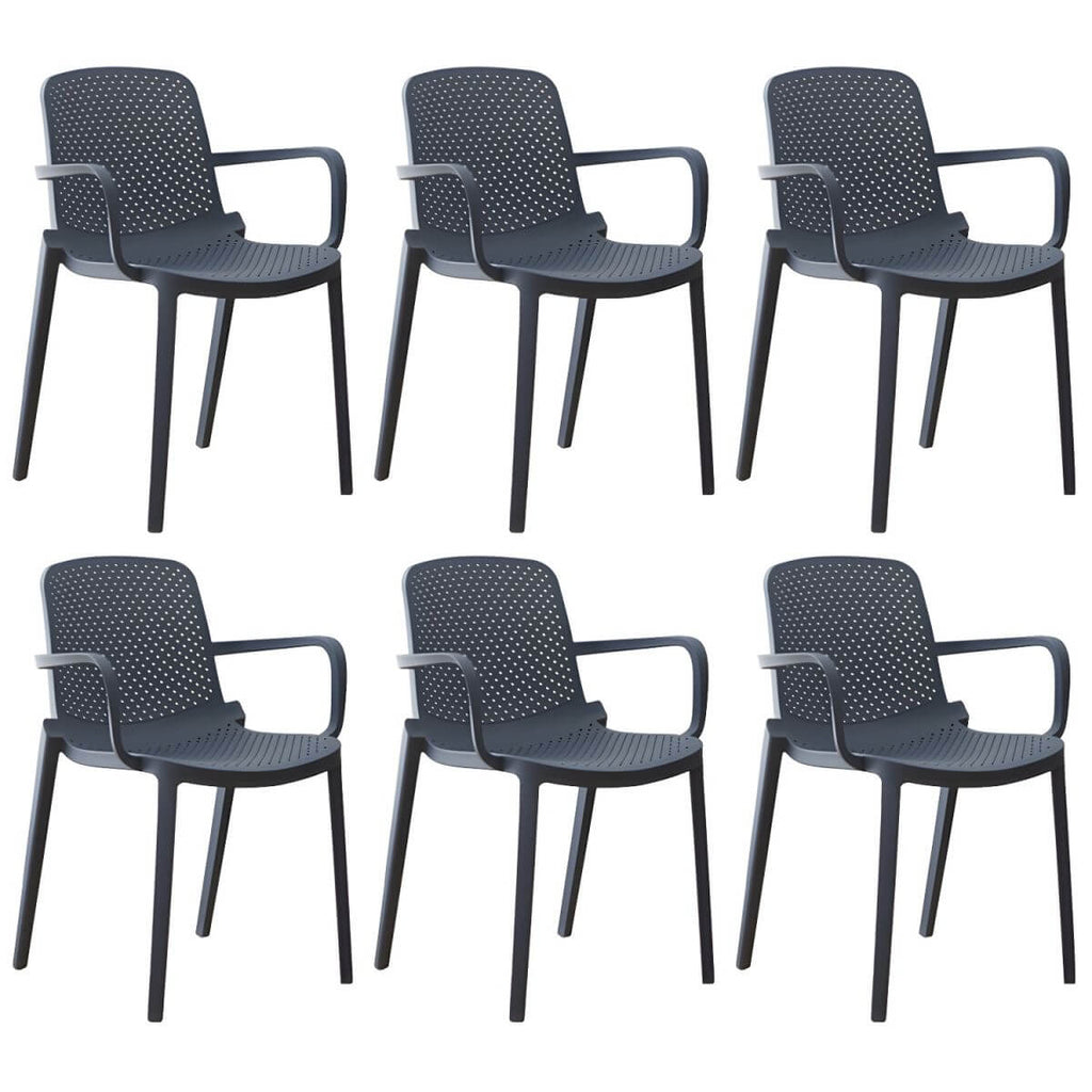 Acrylic modern plastic dining chair with solid back, 32 inches high, ideal for restaurant seating