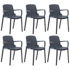 Acrylic modern plastic dining chair with solid back, 32 inches high, ideal for restaurant seating