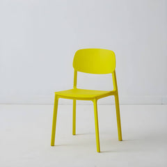 1 Piece Scandinavian Plastic & Acrylic Open Back Kitchen & Dining Side Chair Dining Chairs