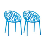 Scandinavian style sloped arm chair made of plastic and acrylic, ideal for kitchen and dining areas