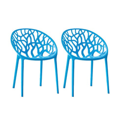 Scandinavian Style Plastic & Acrylic Sloped Arm Chair for Kitchen & Dining Dining Chairs