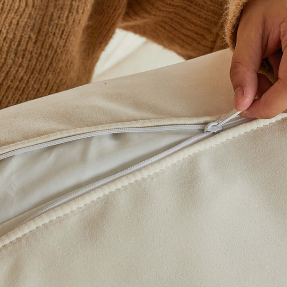 Modular foldable futon sofa bed with corduroy fabric, configurable as floor couch or sleeper