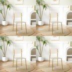 Transparent acrylic dining chair with modern design, perfect for living room and kitchen seating