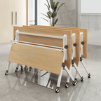 Folding table and chair set designed for versatile use in dynamic office spaces