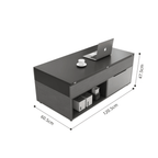 Practical and Chic Gray Lift Tables for Optimal Space Efficiency