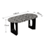 Minimalist terrazzo dining table and chair set ideal for family gatherings