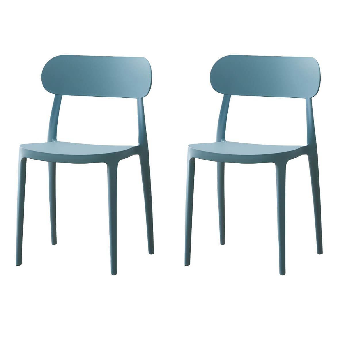 Modern Scandinavian dining chair made of plastic and acrylic, perfect for kitchen and dining areas