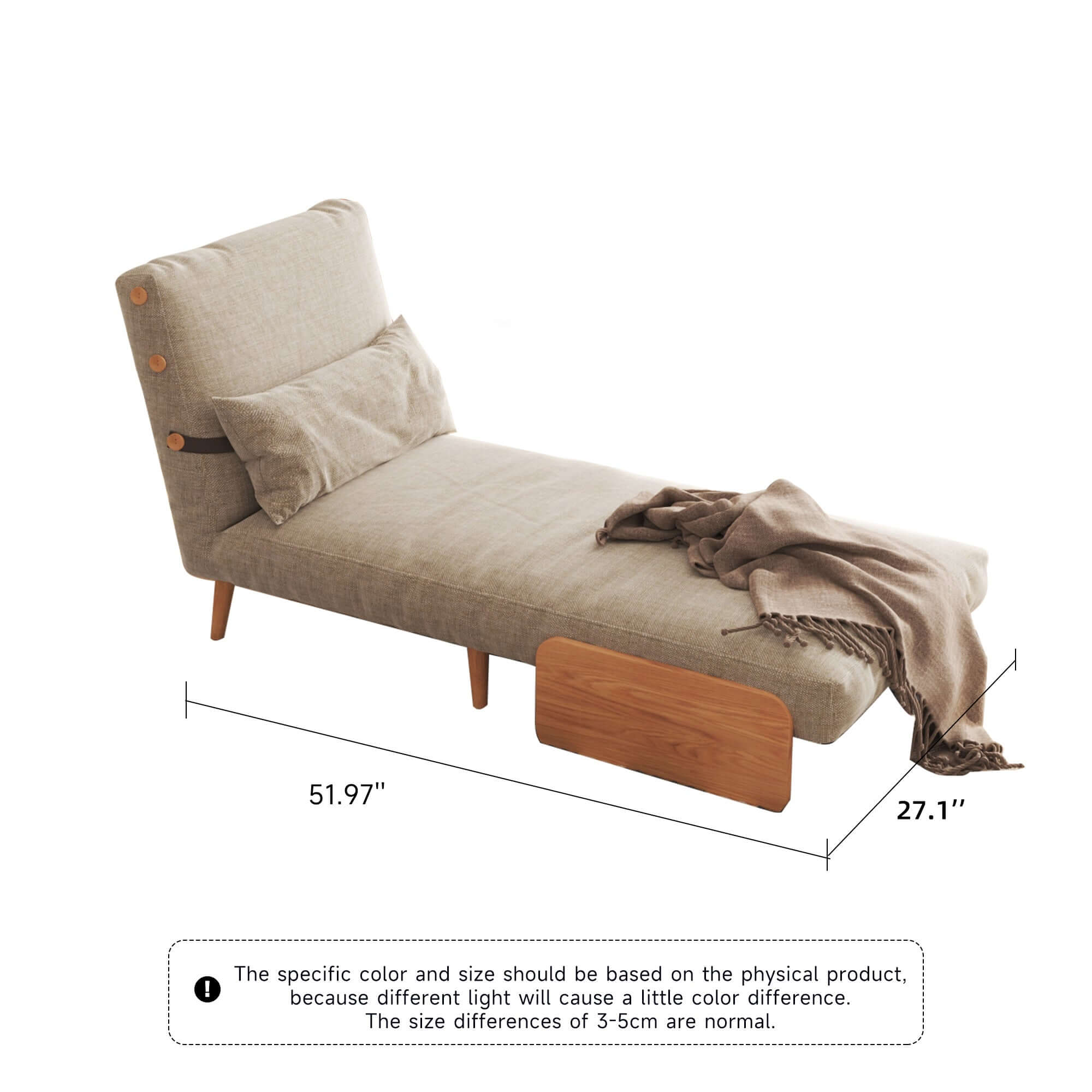3-in-1 futon sofa bed chair recliner that saves space and converts easily