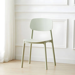 1 Piece Scandinavian Plastic & Acrylic Open Back Kitchen & Dining Side Chair Dining Chairs