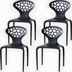 Nordic acrylic dining chair with armrest and backrest, featuring transparent acrylic legs
