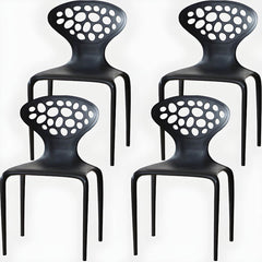 Nordic Armrest Backrest Acrylic Chair with Acrylic Legs for Dining Room Dining Chairs