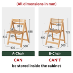 Modern minimalist wood dining room set with foldable features for space-saving