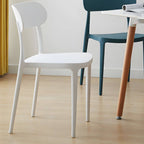 Modern Scandinavian dining chair made of plastic and acrylic, perfect for kitchen and dining areas