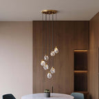 7-Tier Asymmetrical Crystal Chandelier in Gold with LED Lighting