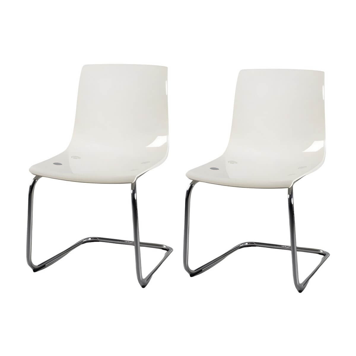 Scandinavian style low back side chair made of plastic and acrylic, ideal for kitchen and dining areas