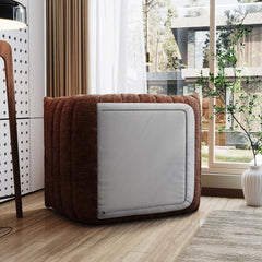 Lazy Compressed Foam Floor Couch Chenille Togo Sofa