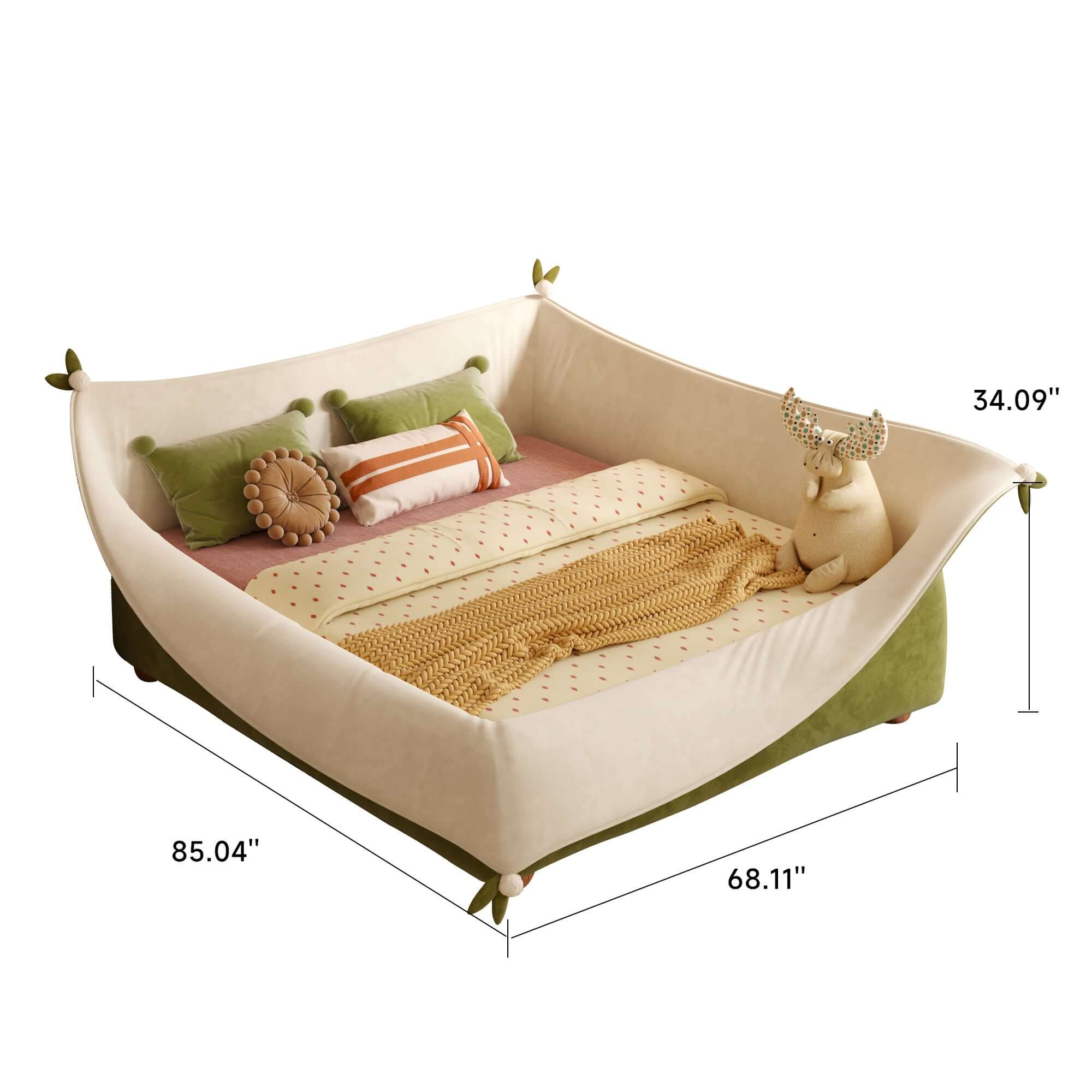 Magic Pocket kids bed with safety guardrail for secure and comfortable sleep