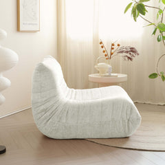Lazy Compressed Foam Floor Couch Chenille Togo Sofa