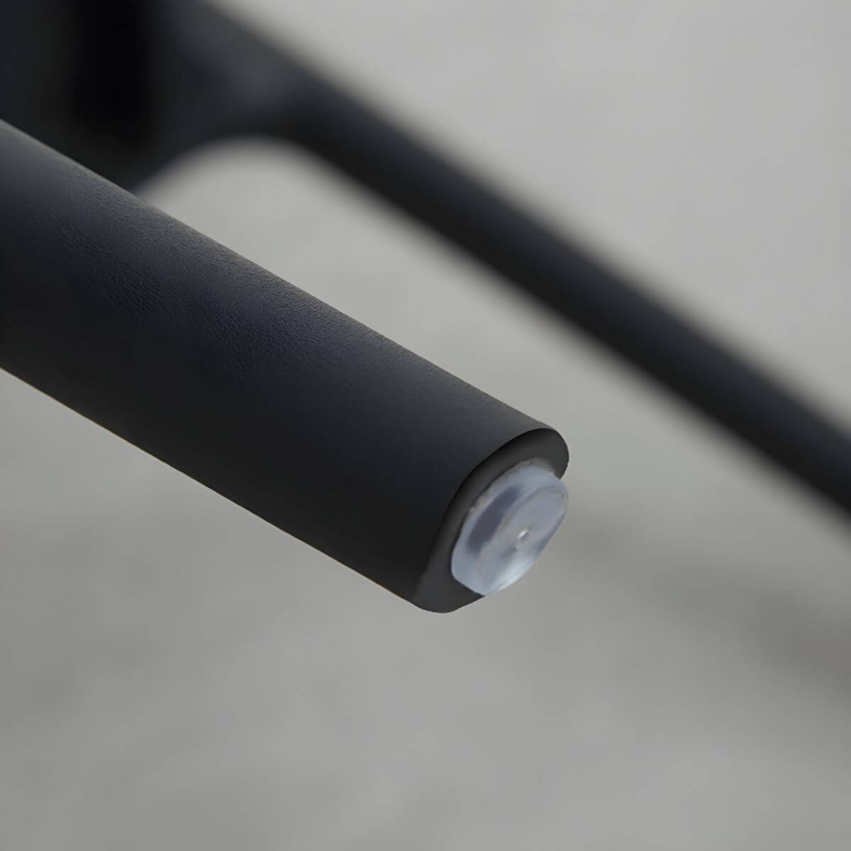 Low-back plastic and acrylic side chair with modern style for kitchen and dining areas