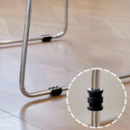 Stackable plastic and acrylic side chair for modern garden and dining use