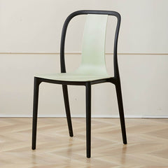 Modern Style Low-Back Plastic & Acrylic Side Chair for Kitchen & Dining Dining Chairs