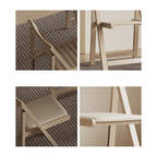 Expandable modern minimalist dining table set with chairs for stylish, space-saving meals