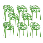 Scandinavian style sloped arm chair made of plastic and acrylic, ideal for kitchen and dining areas