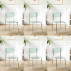 Transparent acrylic dining chair with modern design, perfect for living room and kitchen seating