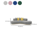 Pink modern polyester blend sofa with tight back, ideal for apartments, measuring 32 by 32 by 35 inches