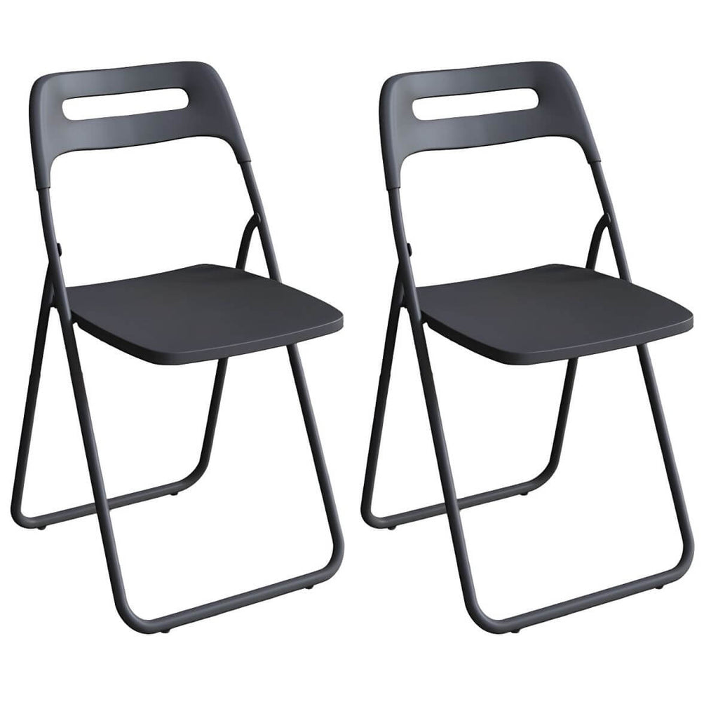 Modern collapsible open back side chair made of plastic and acrylic, ideal for kitchen and dining areas