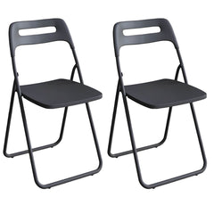 Collapsible Open Back Side Chair with Plastic & Acrylic Material - Modern Kitchen & Dining Dining Chairs