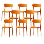 Modern Scandinavian dining chair made of plastic and acrylic, perfect for kitchen and dining areas