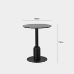 Round terrazzo table ideal for dining or office use with versatile design