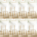 Transparent acrylic dining chair with modern design, perfect for living room and kitchen seating