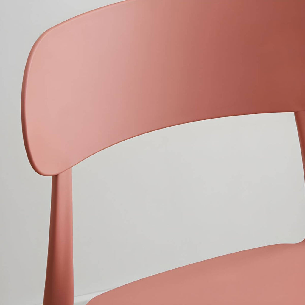 Modern Scandinavian dining chair made of plastic and acrylic, perfect for kitchen and dining areas