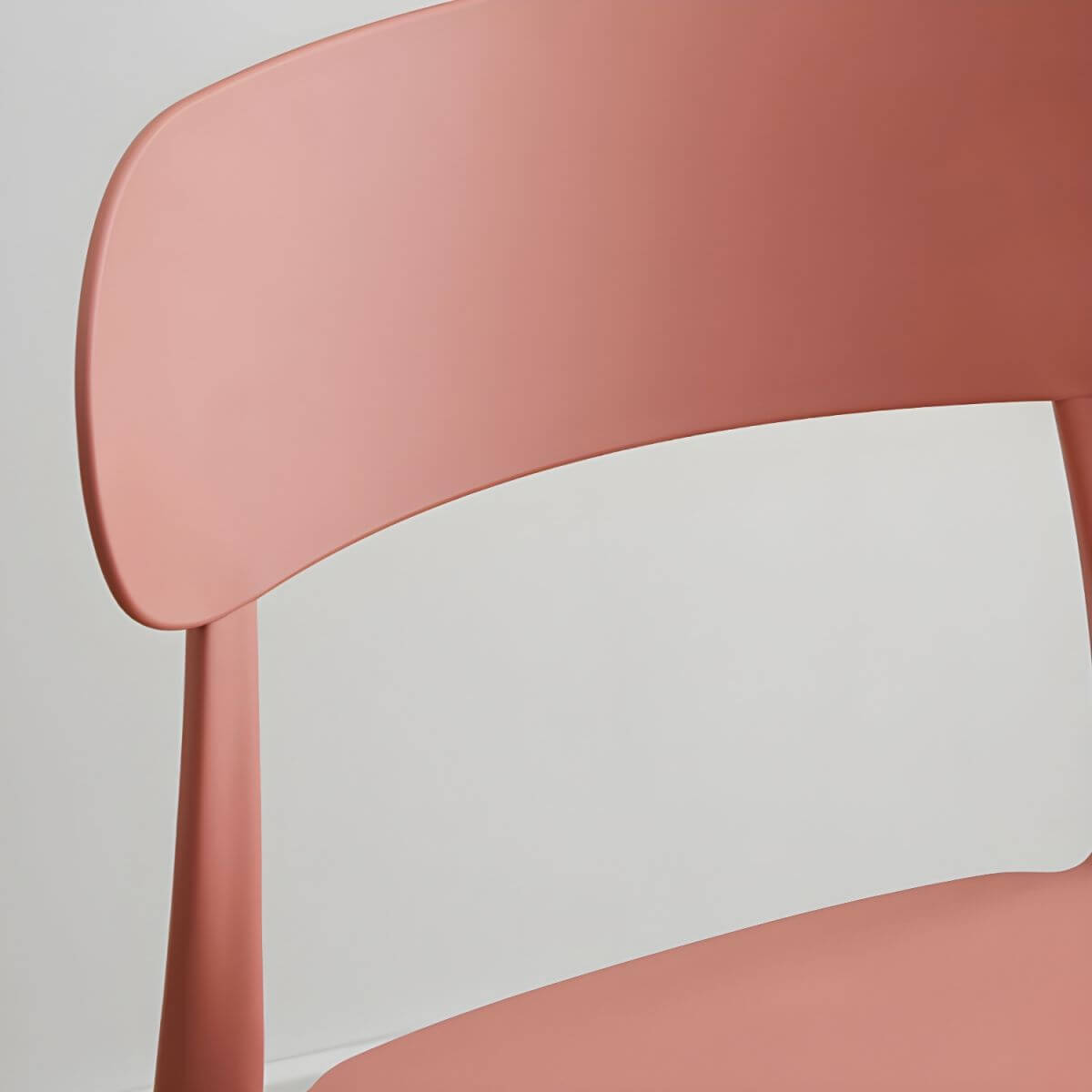 Modern Scandinavian dining chair made of plastic and acrylic, perfect for kitchen and dining areas