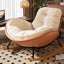 Sledging base rocking Papasan chair with comfortable cushion, perfect for sitting room accent seating