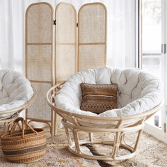 Nordic Design Rattan Papasan Lounge Chair