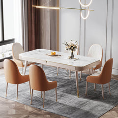 Sintered Stone Dining Table with Storage Drawers