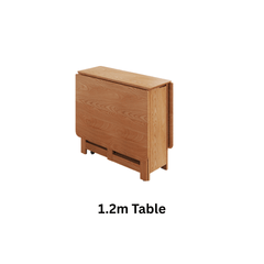 Versatile Solid Wood Folding Dining Set with Chairs
