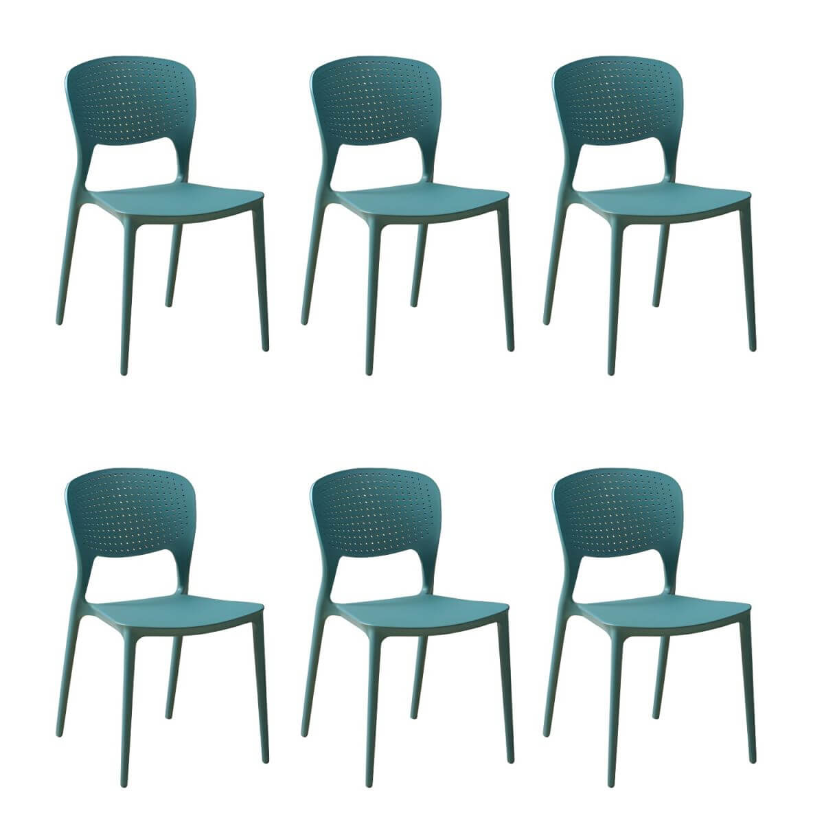 Stackable Scandinavian style plastic and acrylic side chair for dining room