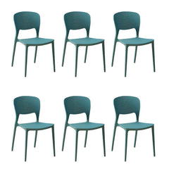 Modern Scandinavian Style Stackable Plastic & Acrylic Side Chair Dining Chairs