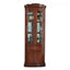 78" Tall Antique Corner Bar Cabinet, Birch Wood, Brown Main Product Image